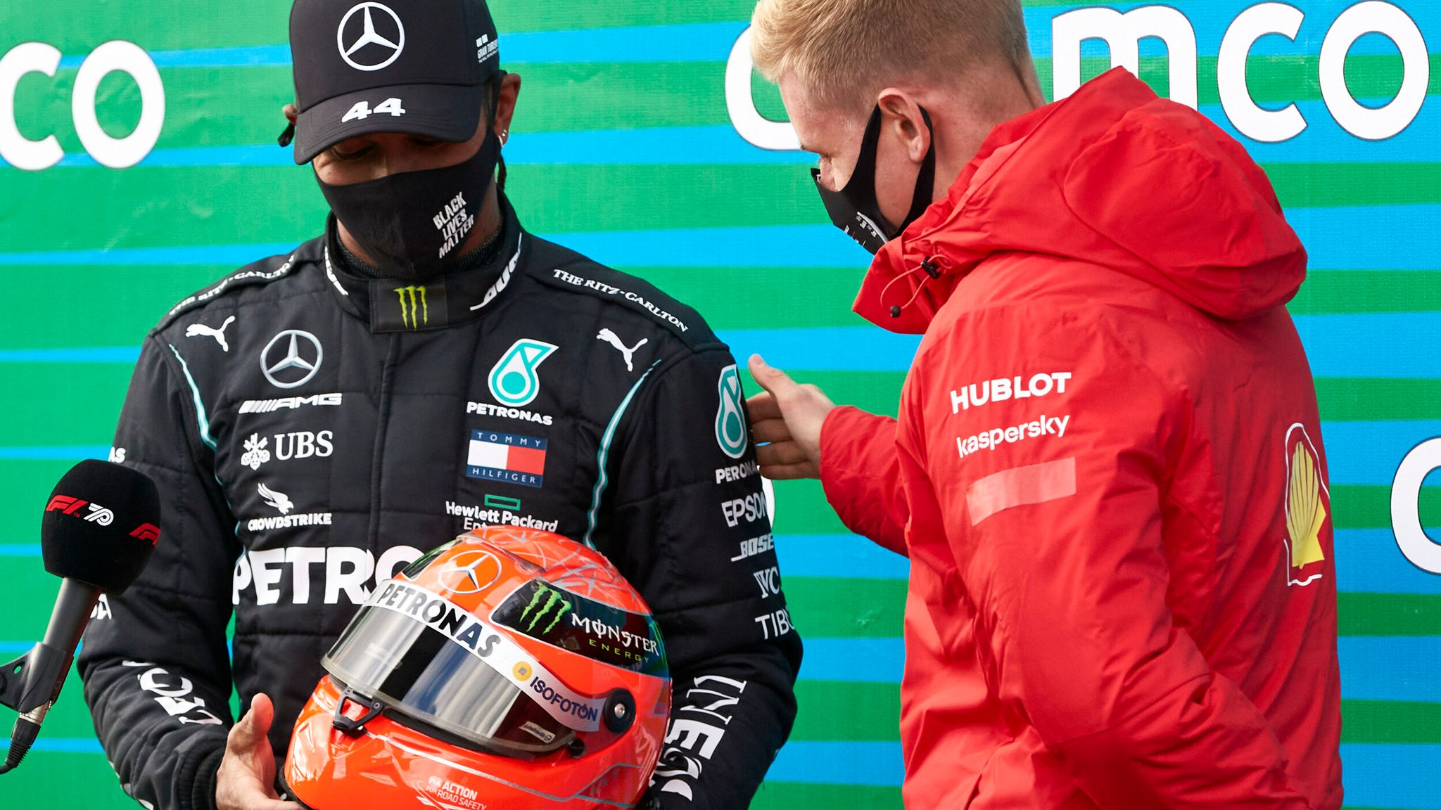 Eifel Gp Lewis Hamilton S Michael Schumacher Tribute After Historic Win F1 News