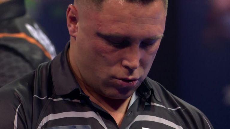 Relive Gerwyn Price's winning moment at the World Grand Prix as he beat Dirk van Duijvenbode 5-2 in the final.