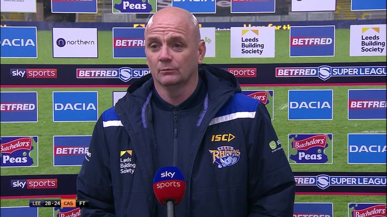 Richard Agar felt it was a 'scruffy performance' from Leeds after a close fought competition against Castleford
