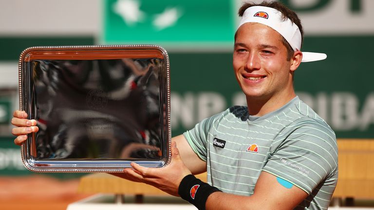 Alfie Hewett won the French Open wheelchair title for the second time