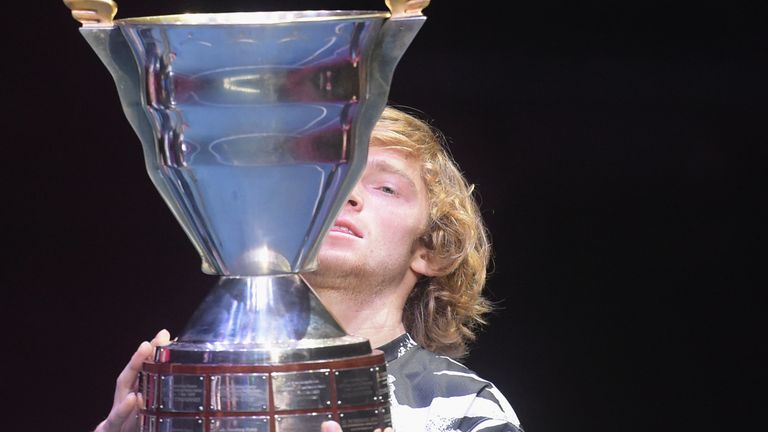 Andrey Rublev won the St Petersburg Open at the weekend