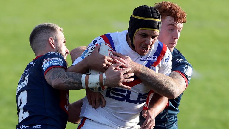 Ben Jones-Bishop scored a hat-trick of tries in Wakefield's win over Hull KR