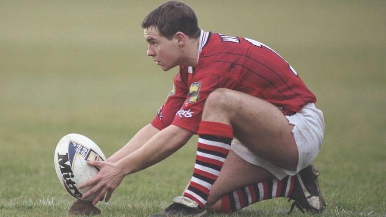 Watson in action for Salford during his playing days