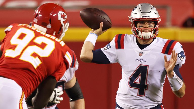 Stidham finished five of 13 passing for 60 yards, one touchdown and two interceptions