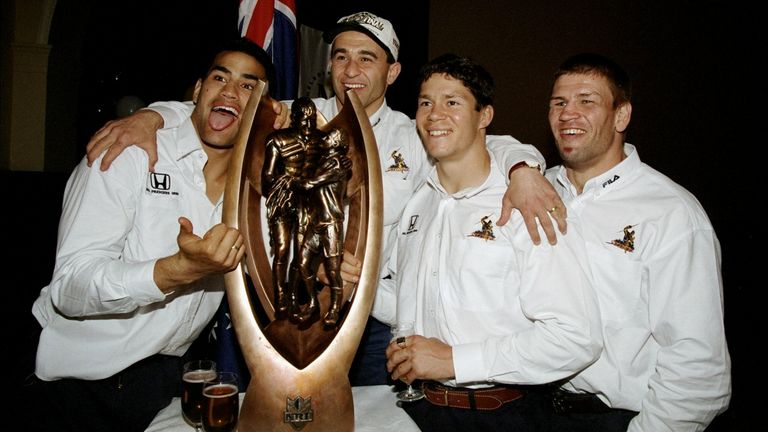 Justin Olam watched Melbourne claim the 1999 NRL title as a child
