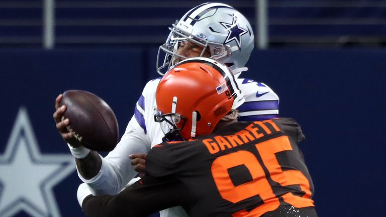 Myles Garrett and the Cleveland defense started well in with early turnovers