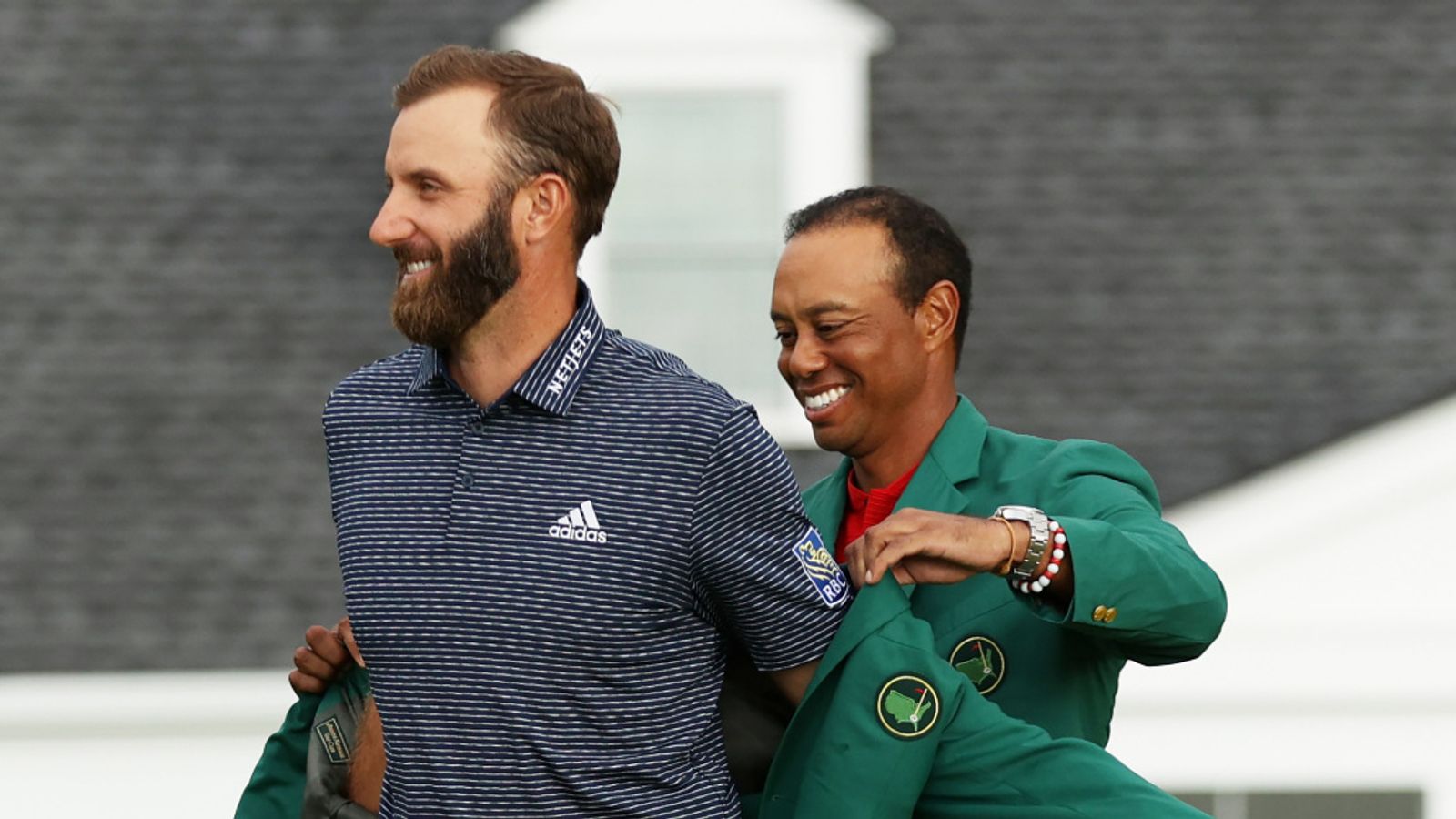 Masters Champion Dustin Johnson Draws Tiger Woods Comparison Golf News Sky Sports