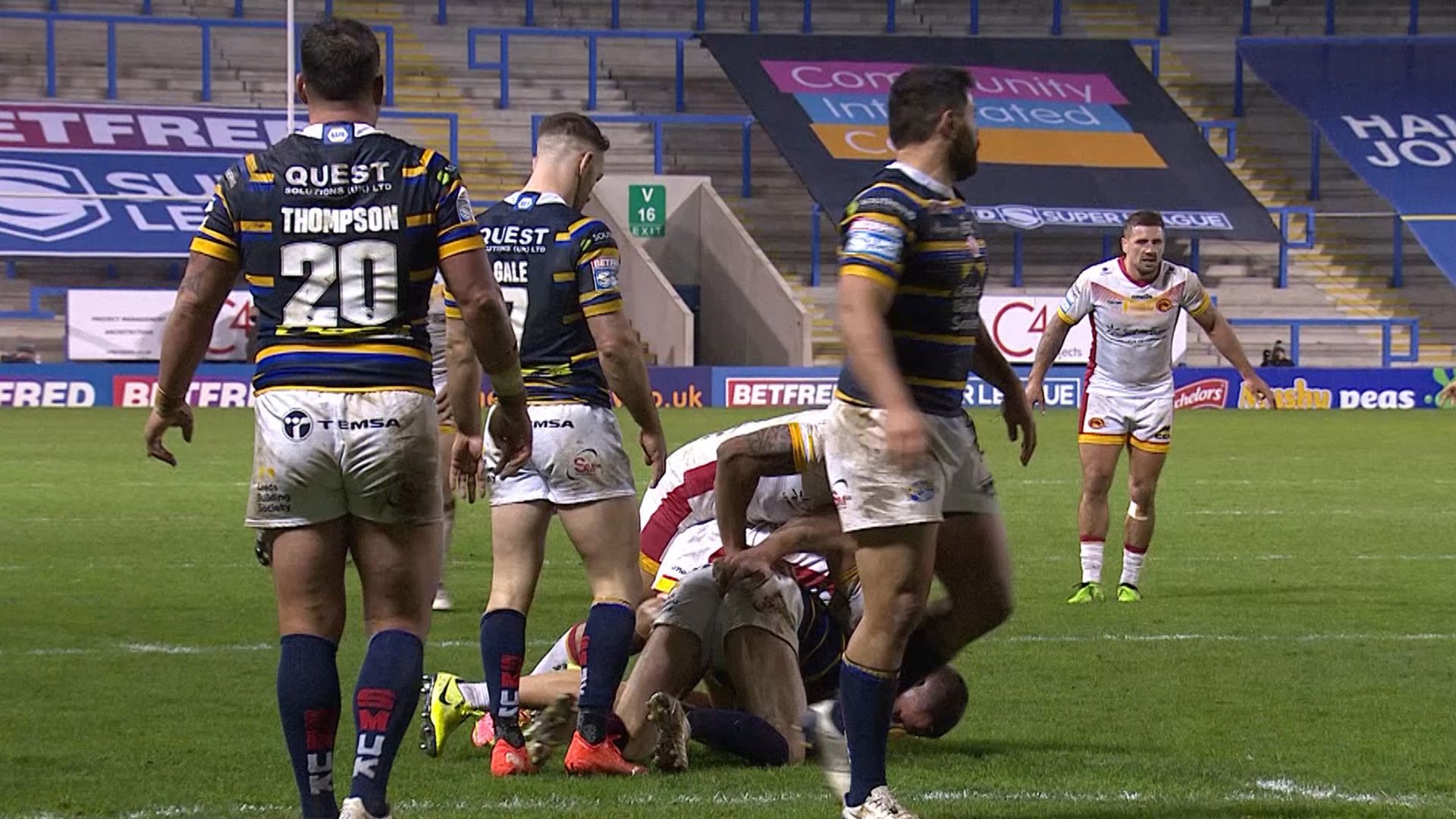 Tomkins banned for 'inappropriate contact', misses play-off