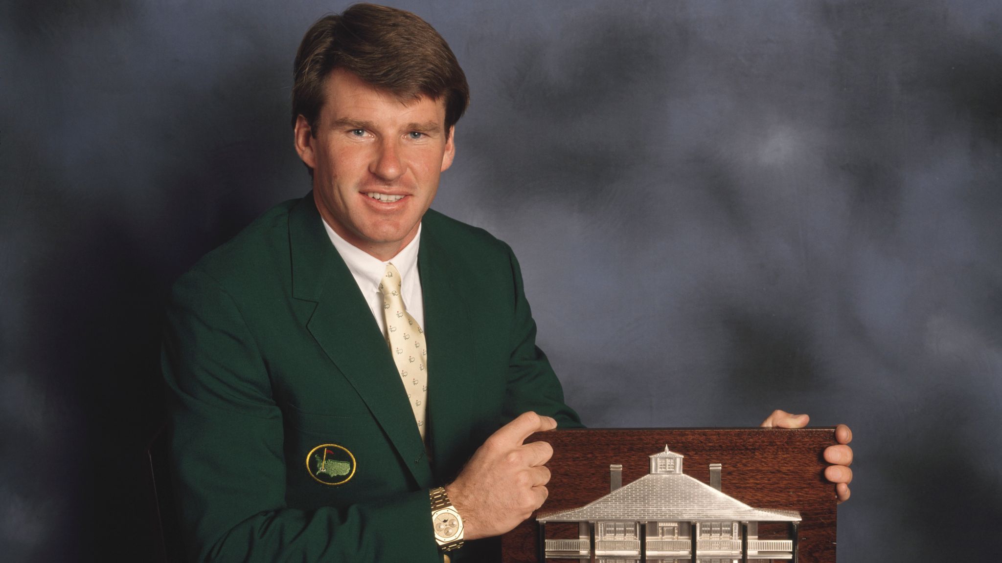 The Masters Sir Nick Faldo becomes just the second man to retain the title with 1990 victory Golf News Sky Sports