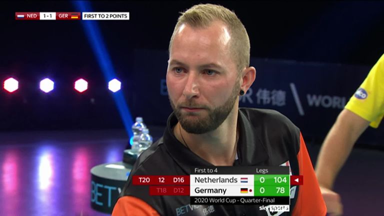 Noppert blasted in this 104 in the deciding doubles