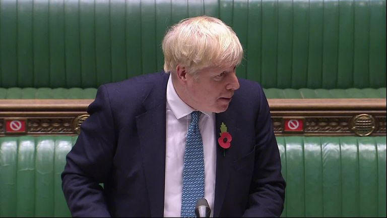 Boris Johnson ruled out a U-turn on allowing outdoor sports such as golf and tennis to continue during lockdown