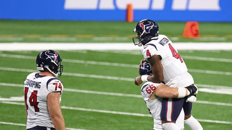 Relive some of Watson's best plays as the Houston Texans beat the Detroit Lions on Thanksgiving in 2020