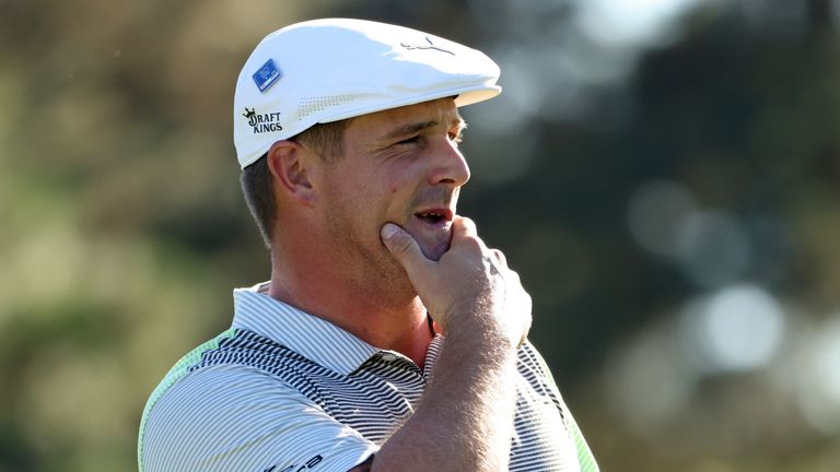 DeChambeau is battling to make the halfway cut