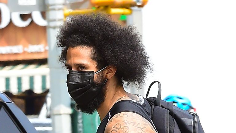 Kaepernick, pictured in September 2020, has not played in the NFL in four years