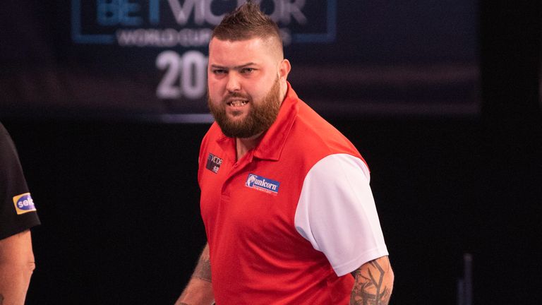 Michael Smith continued his excellent form at the World Cup of Darts in Austria (courtesy of Kais Bodensieck/PDC Europe)