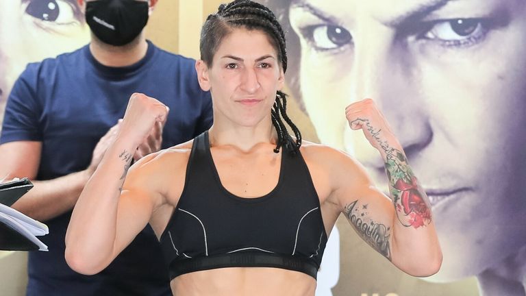 Miriam Gutierrez was marginally lighter at 9st 8lbs 6oz