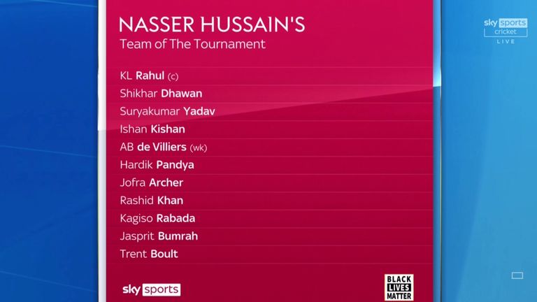 Nasser Hussain's Team of the IPL 2020