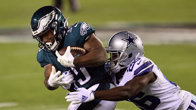 Philadelphia Eagles-Dallas Cowboys: forasteiros perderam no último