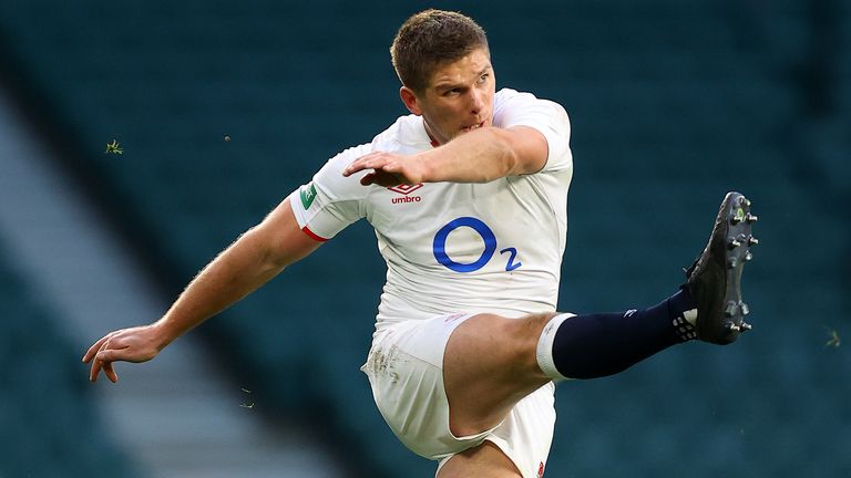 Owen Farrell duas penalidades início do segundo tempo, matou o Teste como um concurso's two penalties early into the second half killed the Test as a contest