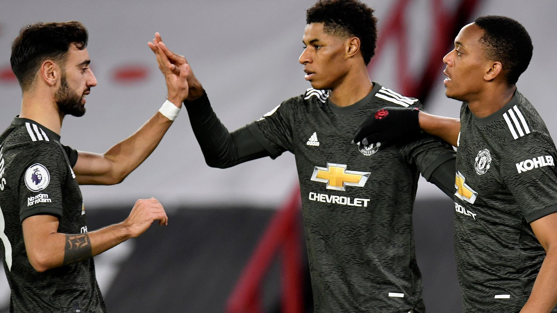 Rashford double as Man Utd beat battling Blades