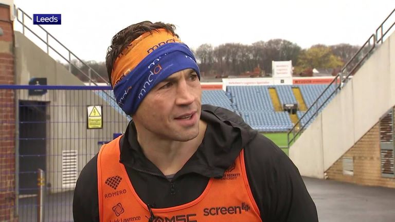 Former Leeds Rhinos star Kevin Sinfield has just one race to run in his efforts to run seven marathons in seven days to raise money and awareness for Rob Burrow in his fight against motor neurone disease.