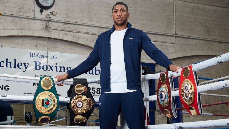 Joshua will put all his world titles at stake in Fury fight