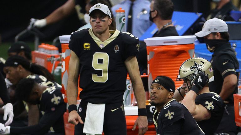 Brees was injured in a game in November against the San Francisco 49ers