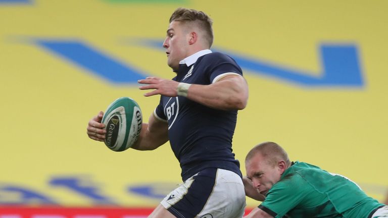 Duhan van der Merwe notched a second-half try to give Scotland hope of getting back into things