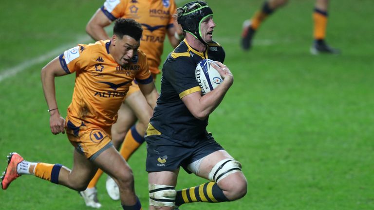 James Gaskell's try put Wasps 12-0 ahead early on