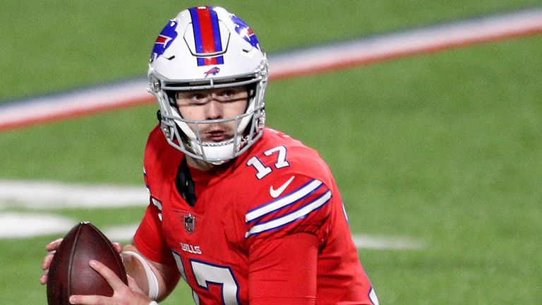 Quarterback Josh Allen has led the Bills to a 10-3 record and the No 3 seed in the AFC