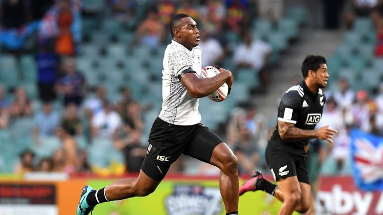 Mesulame Kunavula in action for Fiji Sevens