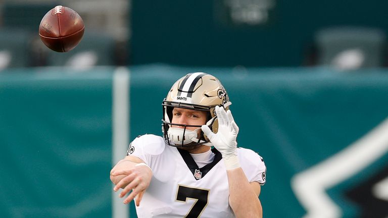 Taysom Hill has posted a 3-1 record while he was a producer for Brees