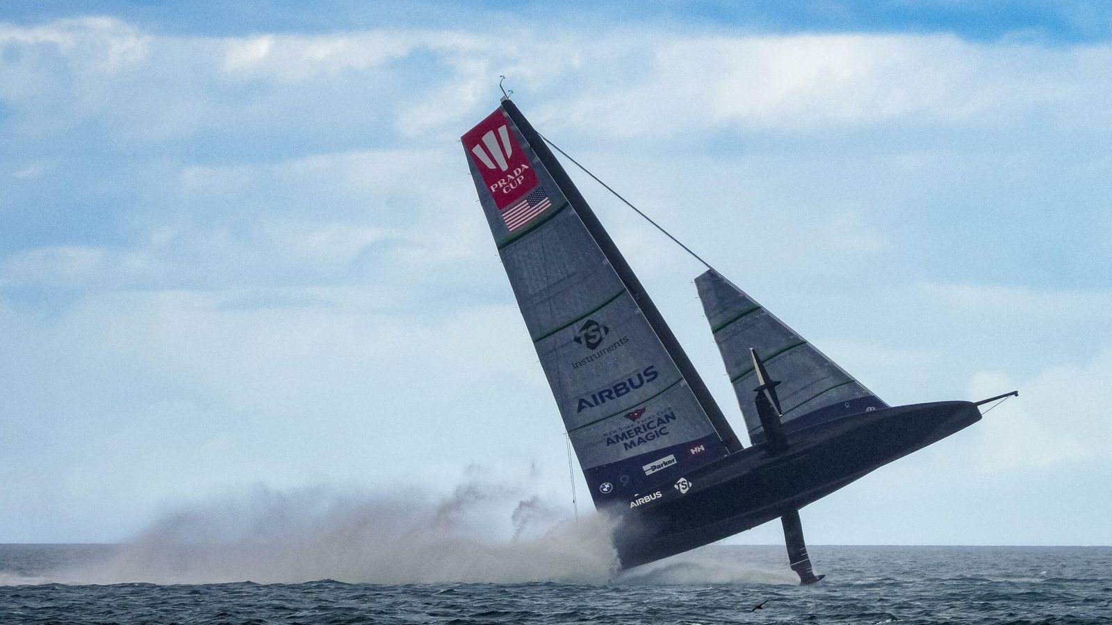 36th America's Cup: New York Yacht Club American Magic capsize on day ...