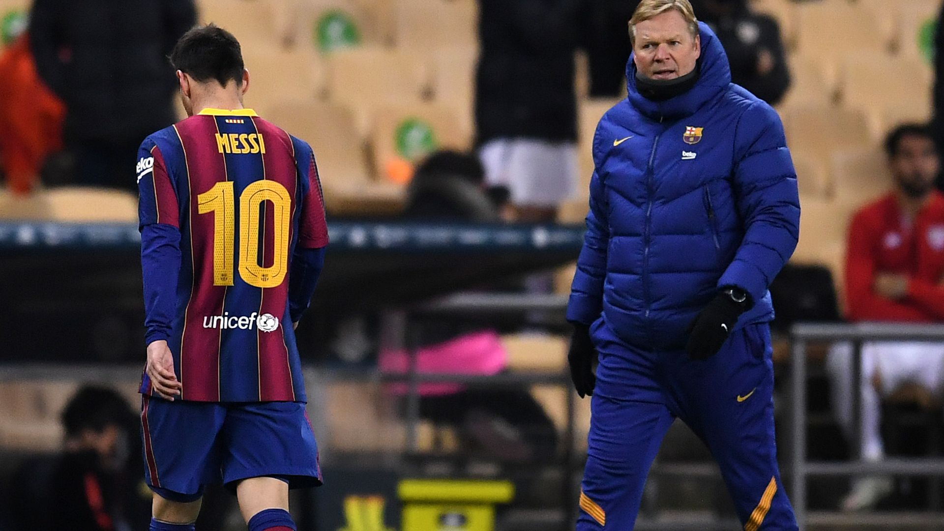 Messi sent off as Athletic beat Barca in Super Cup