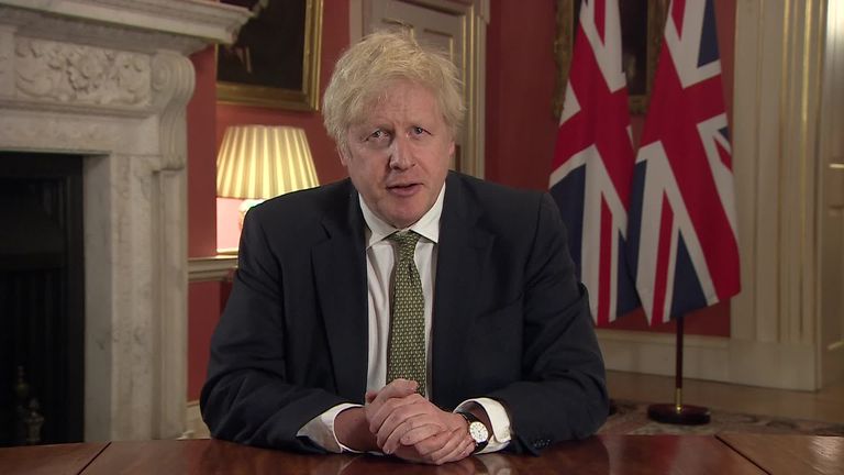 Prime Minister Boris Johnson has instructed people to stay at home in an attempt to control the new variant of the coronavirus