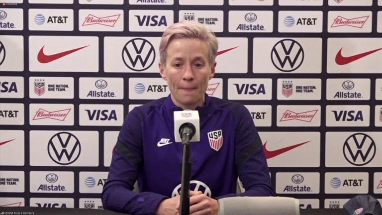 Two-time US World Cup winner Megan Rapinoe says she would be 'devastated' if the Tokyo Olympics are cancelled. 