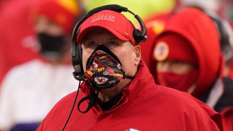 Kansas City Chiefs head coach Andy Reid. (AP Photo/Charlie Riedel)