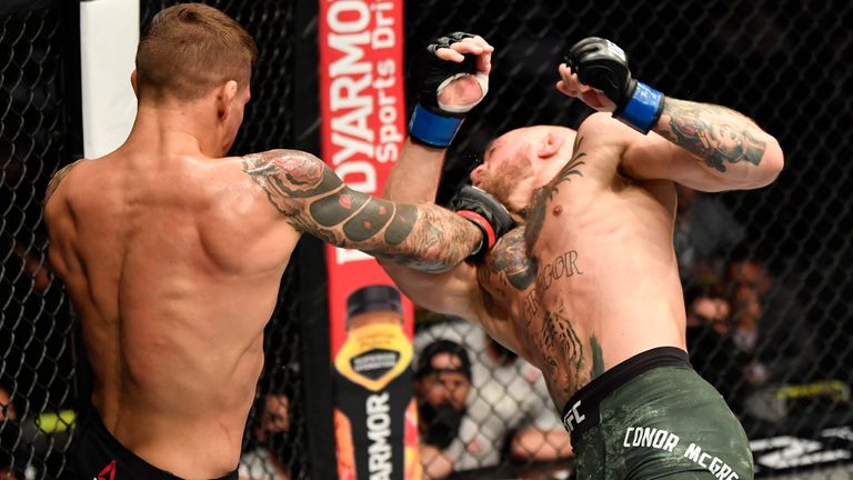 Poirier knocked out McGregor in the second round of their fight in January