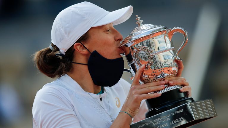 Poland's Iga Swiatek will be aiming to defend her French Open title at Roland Garros