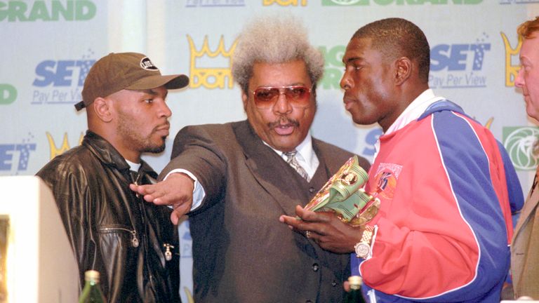Tyson and Bruno reunited to film a new Sky Documentaries special