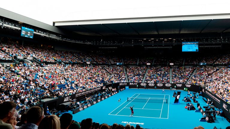 The Rod Laver Arena will see a 50 per cent attendance at the Australian Open