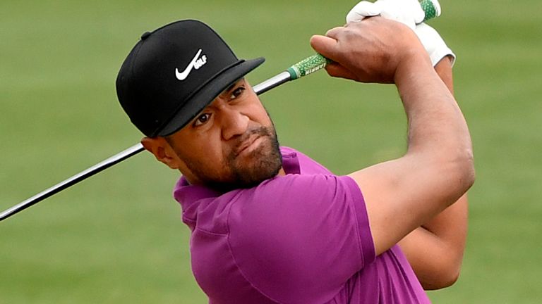 Tony Finau shares the lead after round three