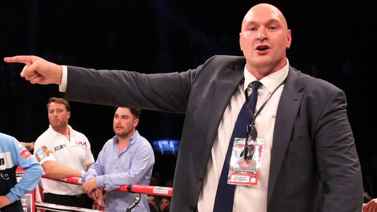 Tyson Fury let go of his anger after the scorecards were announced