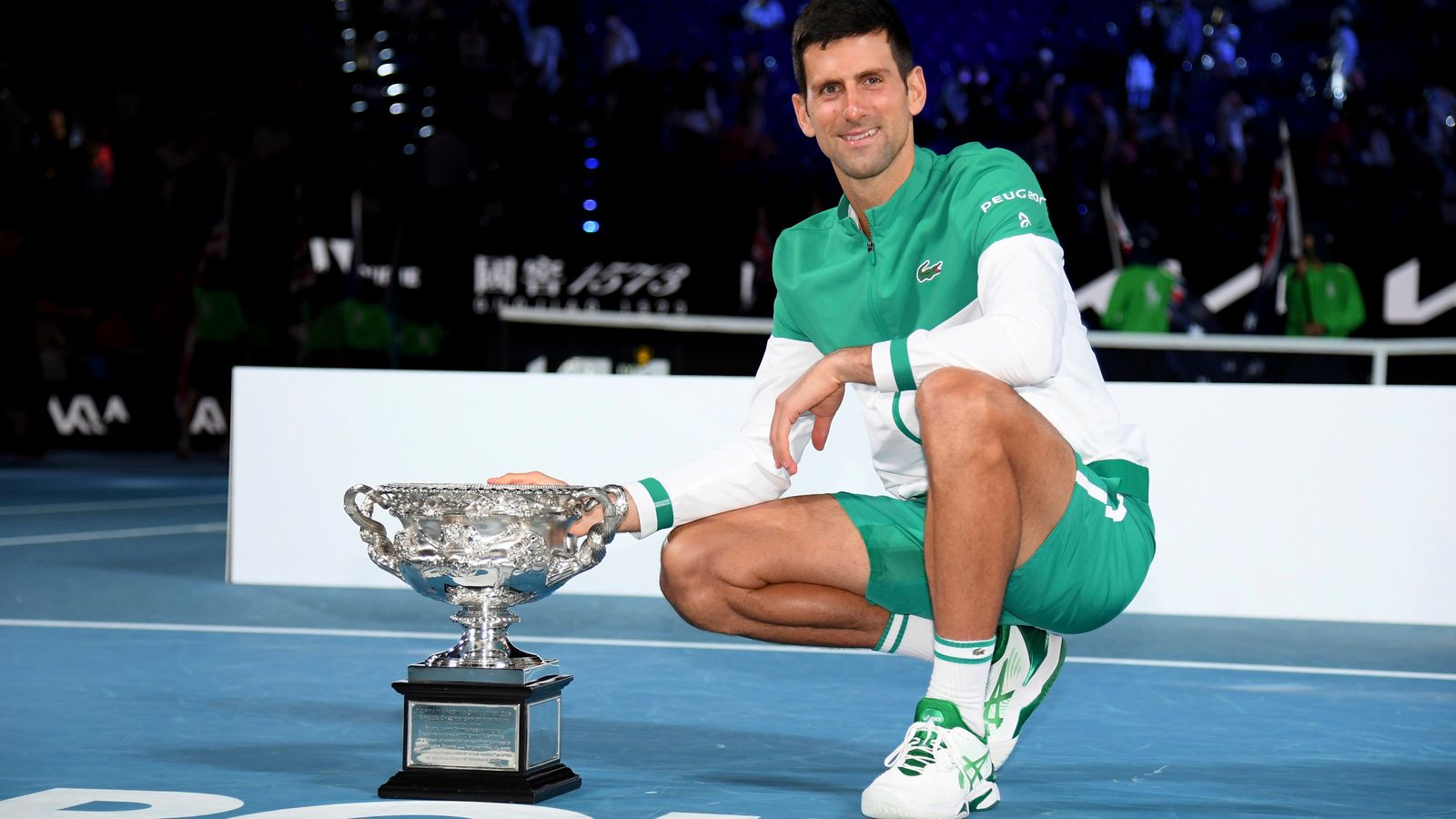 Australian Open Men's Draw as Novak Djokovic successfully defends his