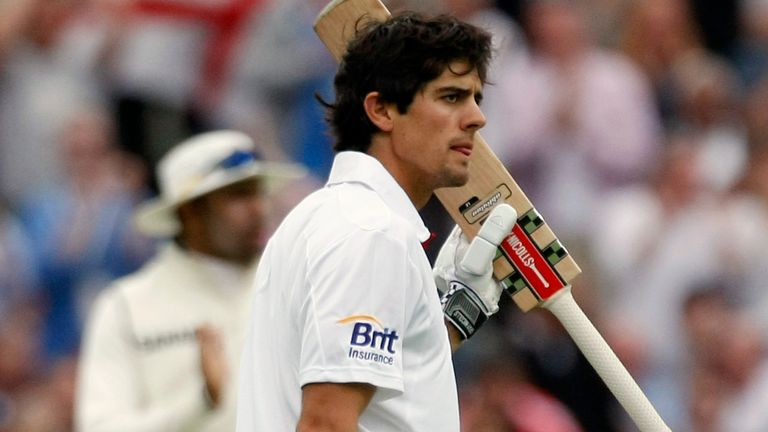 Alastair Cook became the only player to remain on the field for the entire duration of a Test between England and India, at Edgbaston in 2011