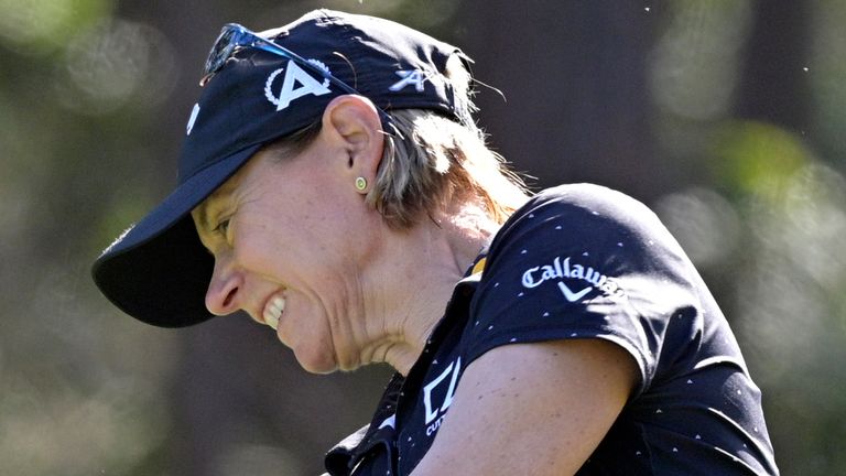 Annika Sorenstam plays alongside defending champion Madelene Sagstrom and fellow Swede Anna Nordqvist for the first two rounds