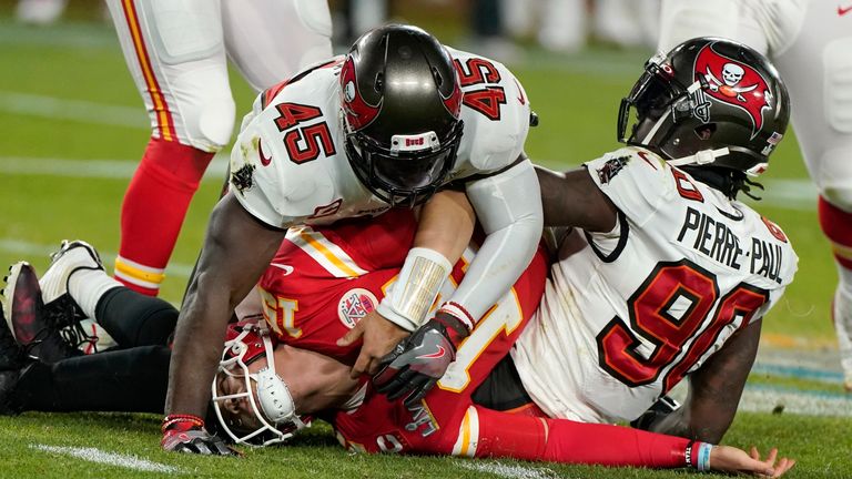 Watch some of the Tampa Bay Buccaneers' best defensive plays from their masterful win against the Kansas City Chiefs in Super Bow LV.