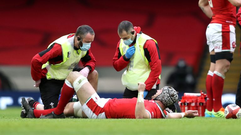Dan Lydiate's return to Test rugby was ended by a knee injury