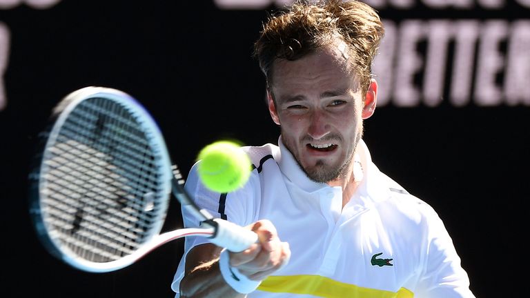 Medvedev put on an impressive display to beat Stefanos Tsitsipas in the semi-finals