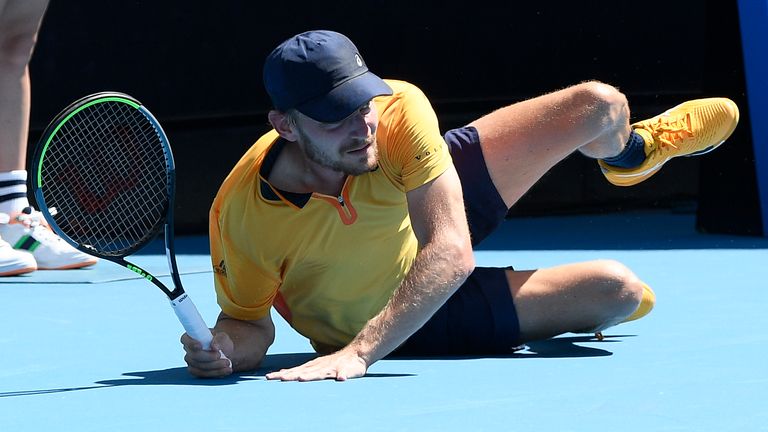 David Goffin cayó para derrotar al australiano Alexei Poppereen